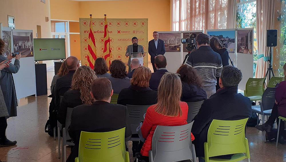 Roda premsa conseller Chakir el Homrani i l’alcalde de Tarragona 