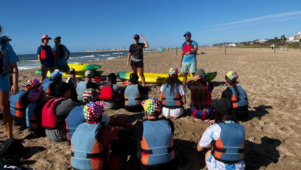 Romans preparats per entrar a l'aigua
